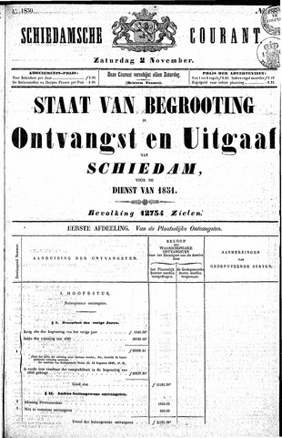 Schiedamsche Courant 1850-11-02