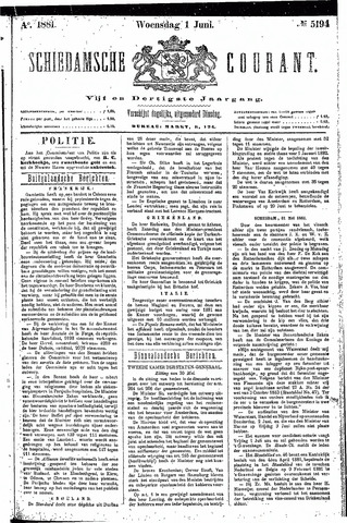 Schiedamsche Courant 1881-06-01