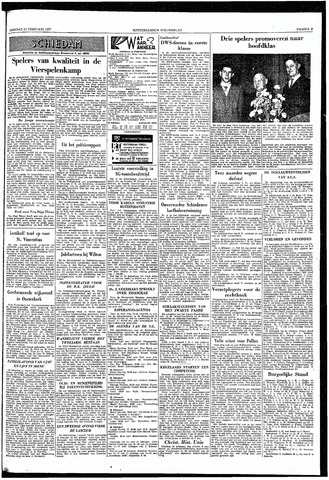 Rotterdamsch Nieuwsblad / Schiedamsche Courant / Rotterdams Dagblad / Waterweg / Algemeen Dagblad 1957-02-19