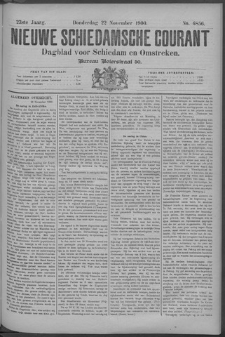 Nieuwe Schiedamsche Courant 1900-11-22