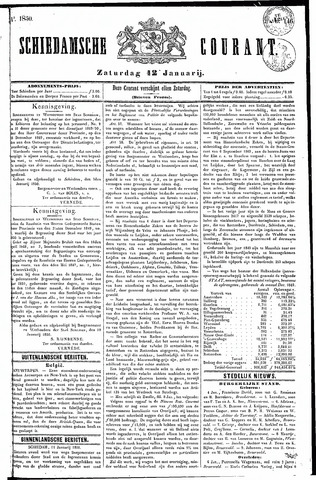 Schiedamsche Courant 1850-01-12