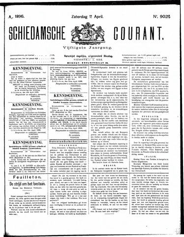 Schiedamsche Courant 1896-04-11