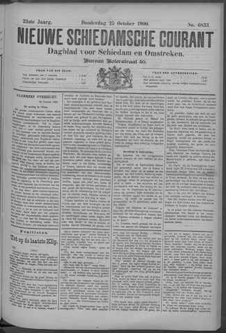 Nieuwe Schiedamsche Courant 1900-10-25