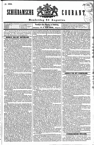 Schiedamsche Courant 1854-08-31