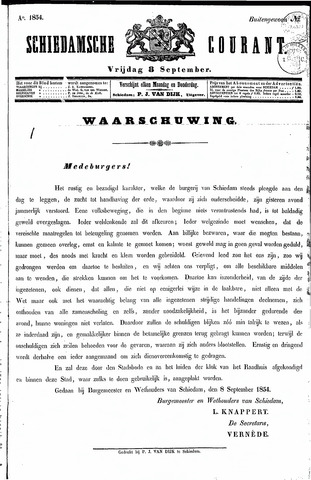 Schiedamsche Courant 1854-09-08