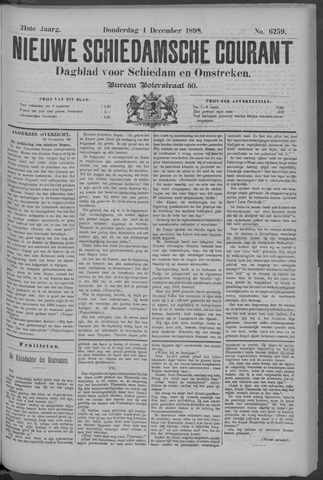 Nieuwe Schiedamsche Courant 1898-12-01
