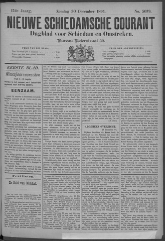 Nieuwe Schiedamsche Courant 1894-12-30