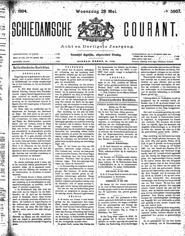 Schiedamsche Courant 1884-05-28