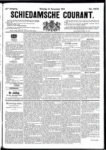 Schiedamsche Courant 1914-11-10