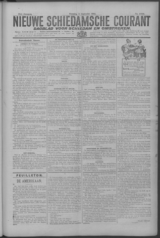 Nieuwe Schiedamsche Courant 1922-09-11