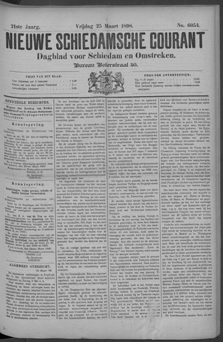 Nieuwe Schiedamsche Courant 1898-03-25