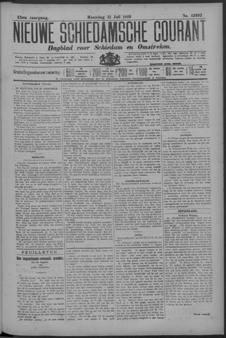 Nieuwe Schiedamsche Courant 1919-07-21