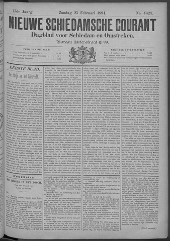 Nieuwe Schiedamsche Courant 1894-02-25