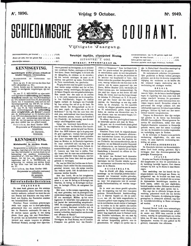 Schiedamsche Courant 1896-10-09
