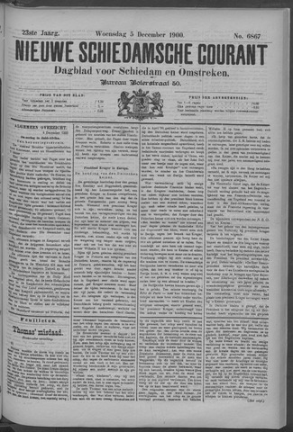 Nieuwe Schiedamsche Courant 1900-12-05
