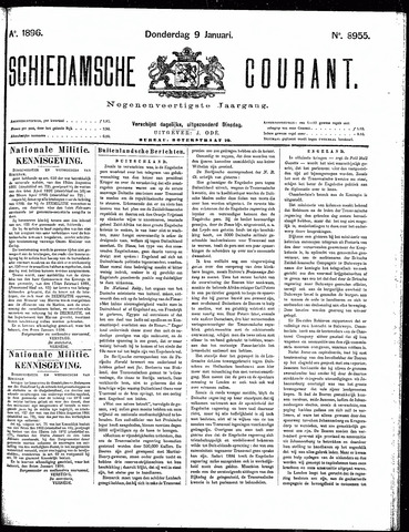 Schiedamsche Courant 1896-01-09