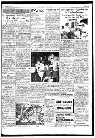Rotterdamsch Nieuwsblad / Schiedamsche Courant / Rotterdams Dagblad / Waterweg / Algemeen Dagblad 1958-07-19