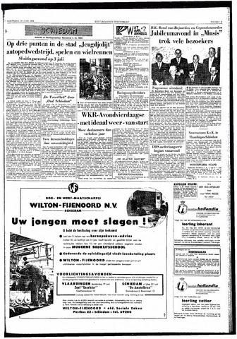 Rotterdamsch Nieuwsblad / Schiedamsche Courant / Rotterdams Dagblad / Waterweg / Algemeen Dagblad 1958-06-18