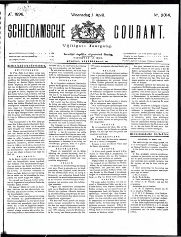 Schiedamsche Courant 1896-04-01