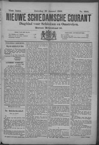 Nieuwe Schiedamsche Courant 1900-01-20