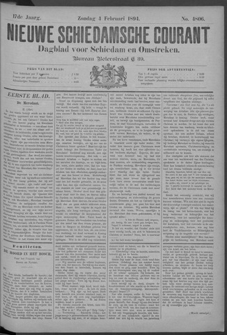 Nieuwe Schiedamsche Courant 1894-02-04