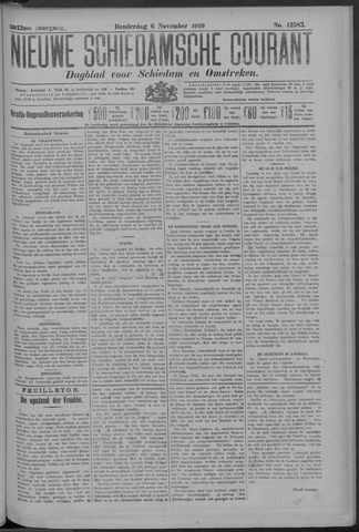 Nieuwe Schiedamsche Courant 1919-11-06