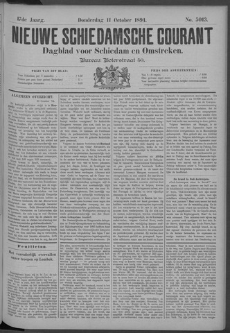 Nieuwe Schiedamsche Courant 1894-10-11