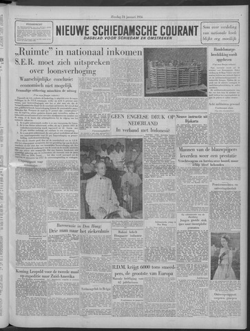 Nieuwe Schiedamsche Courant 1956-01-24
