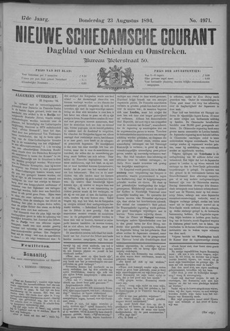 Nieuwe Schiedamsche Courant 1894-08-23