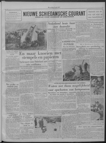 Nieuwe Schiedamsche Courant 1957-07-03