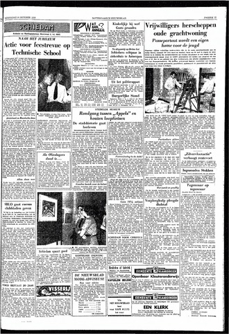 Rotterdamsch Nieuwsblad / Schiedamsche Courant / Rotterdams Dagblad / Waterweg / Algemeen Dagblad 1958-10-08