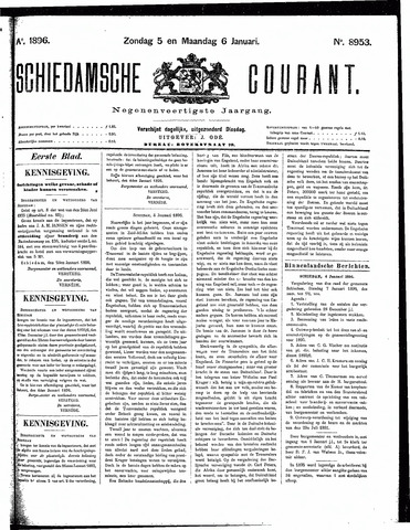 Schiedamsche Courant 1896-01-06