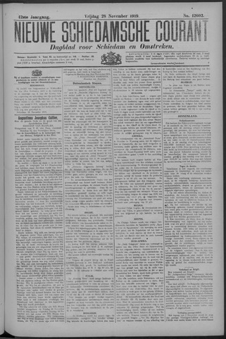 Nieuwe Schiedamsche Courant 1919-11-28
