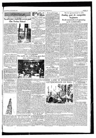 Rotterdamsch Nieuwsblad / Schiedamsche Courant / Rotterdams Dagblad / Waterweg / Algemeen Dagblad 1957-09-05