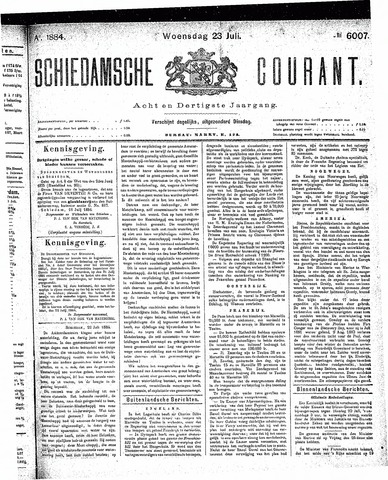 Schiedamsche Courant 1884-07-23