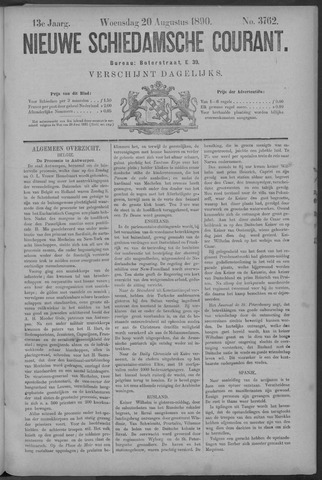 Nieuwe Schiedamsche Courant 1890-08-20