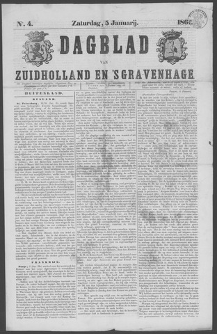 Dagblad van Zuid-Holland 1861-01-05