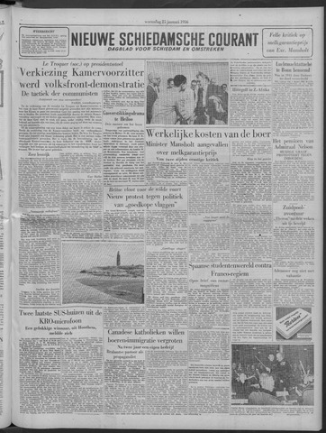 Nieuwe Schiedamsche Courant 1956-01-25