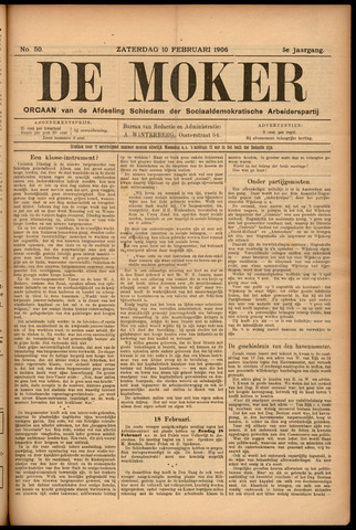 De Moker 1906-02-10