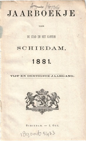 Schiedams Jaarboek 1881-01-01