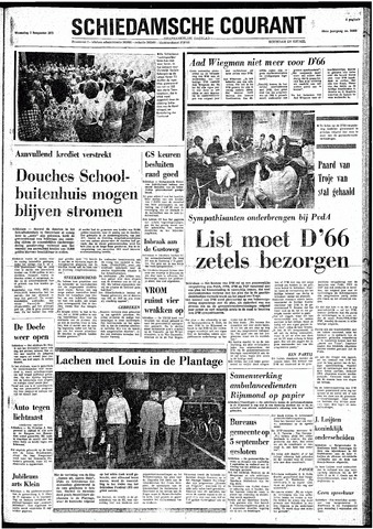 Rotterdamsch Nieuwsblad / Schiedamsche Courant / Rotterdams Dagblad / Waterweg / Algemeen Dagblad 1973-08-29