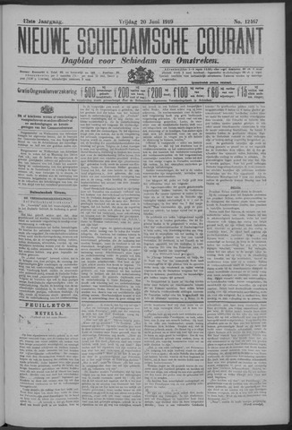 Nieuwe Schiedamsche Courant 1919-06-20