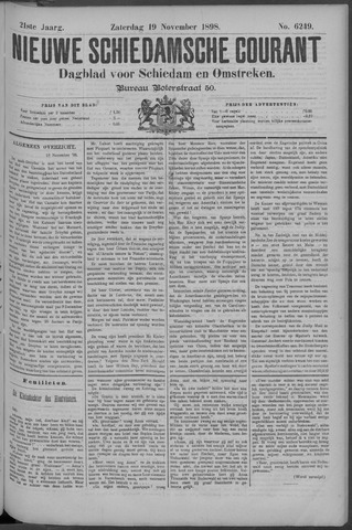 Nieuwe Schiedamsche Courant 1898-11-19
