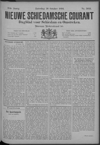 Nieuwe Schiedamsche Courant 1894-10-20