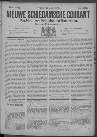 Nieuwe Schiedamsche Courant 1894-06-22