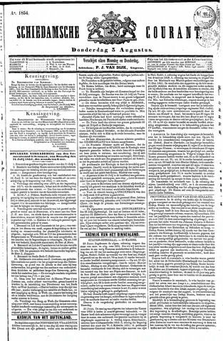 Schiedamsche Courant 1854-08-03