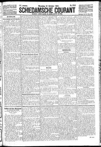 Schiedamsche Courant 1921-10-31