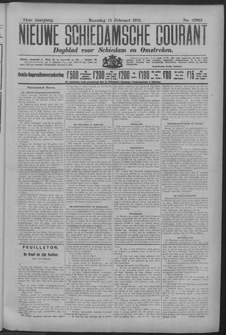 Nieuwe Schiedamsche Courant 1921-02-14