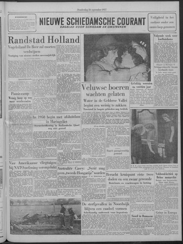 Nieuwe Schiedamsche Courant 1957-09-26