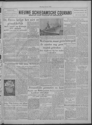 Nieuwe Schiedamsche Courant 1952-06-30